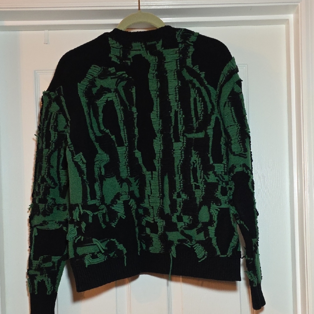 Stella McCartney Black and Green Crewneck Sweater - Picture 4 of 13